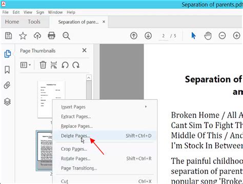 adobe acrobat pro delete page|how to delete part of a pdf.